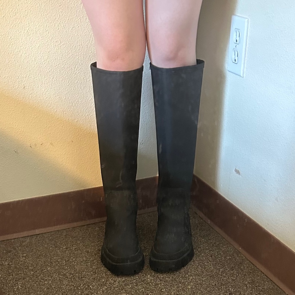 Altered Zara Lug Sole Rubberized Boots - Petite